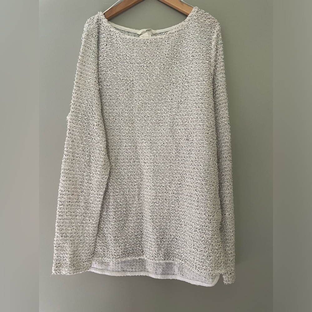 H&M // Black & White Textured Sweater
